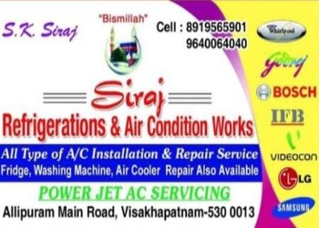 Siraj-refrigeration-air-condition-works-Air-conditioning-services-Gajuwaka-vizag-Andhra-pradesh-1